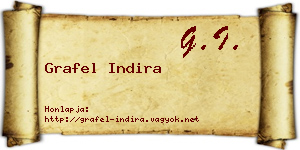 Grafel Indira névjegykártya